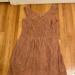 Embroidered Rose Dress